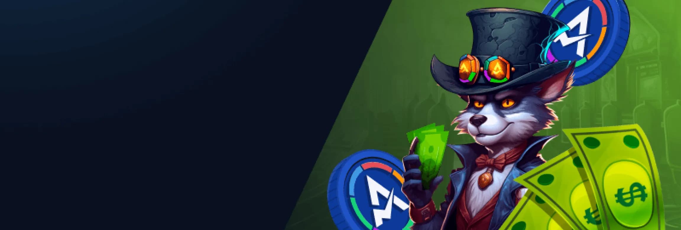 Banner: 150% UP TO $1,500\n+150 FREE SPINS